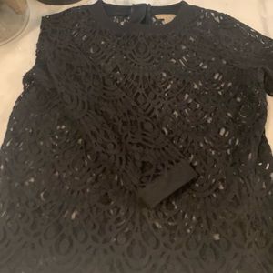 Lace long sleeve top.